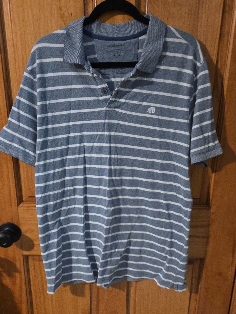 Banana Republic Blue and White Striped Polob